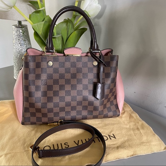 ❌SOLD❌ Louis Vuitton Damier Ebene Taurillon Brittany Bag - Picture 2 of 16